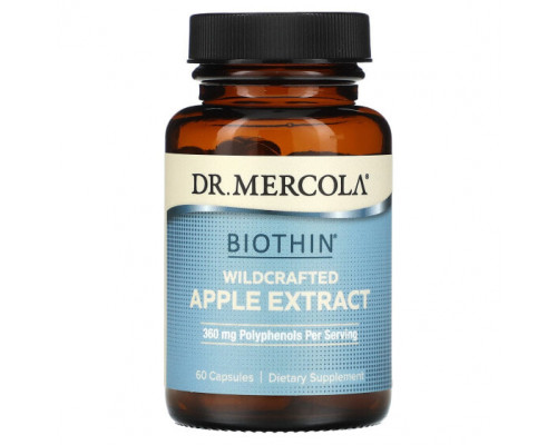 Антиоксиданты Dr. Mercola, Biothin, экстракт дикорастущего яблока, 60 капсул Антиоксиданты Dr. Mercola, Biothin, экстракт дикорастущего яблока, 60 капсул