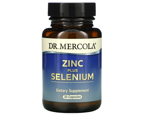 Dr. Mercola, Цинк плюс селен, 30 капсул Dr. Mercola, Цинк плюс селен, 30 капсул