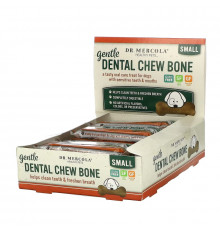 Dr. Mercola, Gentle Dental Chew Bone, для собак, 12 костей, 19 г (0,67 унции)