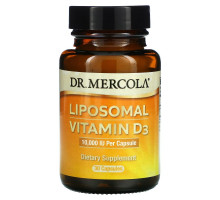 Dr. Mercola, Liposomal Vitamin D3, 10,000 IU, 30 Capsules