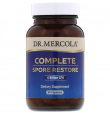 Dr. Mercola, Полное восстановление с помощью спор, 4 млрд КОЕ, 90 капсул