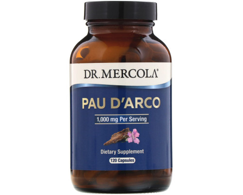 Dr. Mercola, Pau D'Arco, 1,000 mg, 120 Capsules Dr. Mercola, Pau D'Arco, 1,000 mg, 120 Capsules