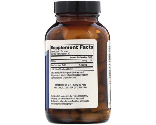 Dr. Mercola, Pau D'Arco, 1,000 mg, 120 Capsules Dr. Mercola, Pau D'Arco, 1,000 mg, 120 Capsules