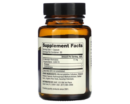Dr. Mercola, Lumbrokinase Enzymes, 30 Capsules Dr. Mercola, Lumbrokinase Enzymes, 30 Capsules