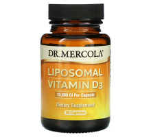 Dr. Mercola, Липосомальный витамин D3, 10 000 МЕ, 90 капсул
