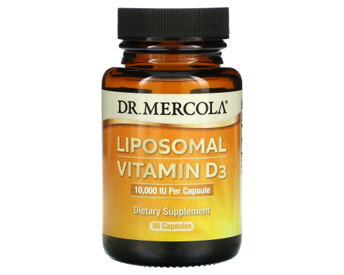 Dr. Mercola, Липосомальный витамин D3, 10 000 МЕ, 90 капсул Dr. Mercola, Липосомальный витамин D3, 10 000 МЕ, 90 капсул
