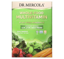 Dr. Mercola, Whole-Food Multivitamin A.M. & P.M. Daily Packs, 30 Dual Packs