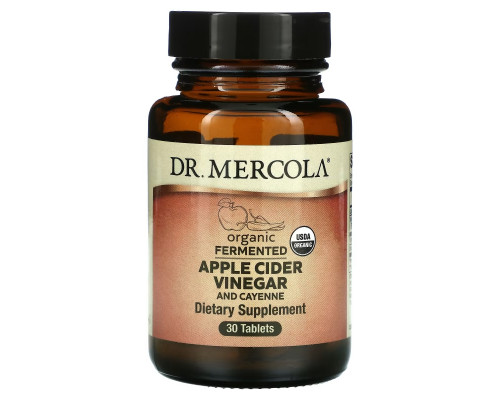 Dr. Mercola, Organic Fermented Apple Cider Vinegar and Cayenne, 30 Tablets
