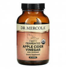 Dr. Mercola, Organic Fermented Apple Cider Vinegar and Cayenne, 90 Tablets