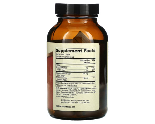 Dr. Mercola, Organic Fermented Apple Cider Vinegar and Cayenne, 90 Tablets Dr. Mercola, Organic Fermented Apple Cider Vinegar and Cayenne, 90 Tablets