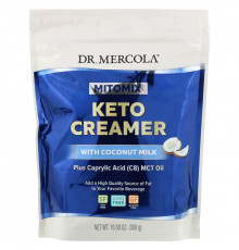 Dr. Mercola, Mitomix, Keto Creamer with Coconut Milk, 10.58 oz (300 g)
