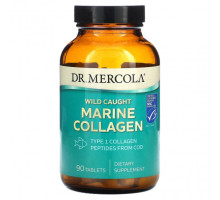 Для мышц и суставов Dr. Mercola, Морской коллаген из дикого улова, 90 таблеток