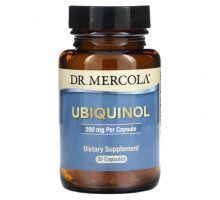 Коэнзим Q10 Dr. Mercola, Ubiquinol, 200 mg, 30 Capsules