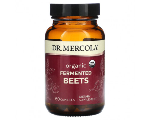 Овощи Dr. Mercola, Органическая ферментированная свекла, 60 капсул Овощи Dr. Mercola, Органическая ферментированная свекла, 60 капсул