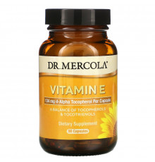 Dr. Mercola, Vitamin E, 90 Capsules