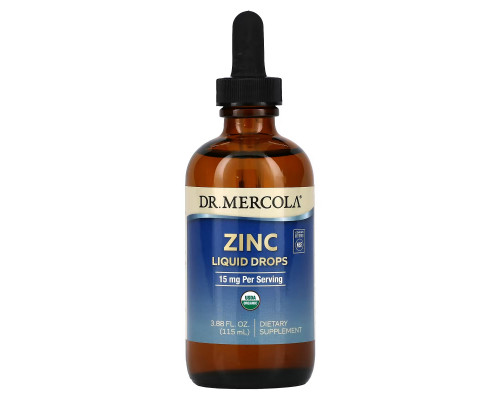 Dr. Mercola, Zinc, 15 mg, 3.88 fl oz (115 ml) Dr. Mercola, Zinc, 15 mg, 3.88 fl oz (115 ml)