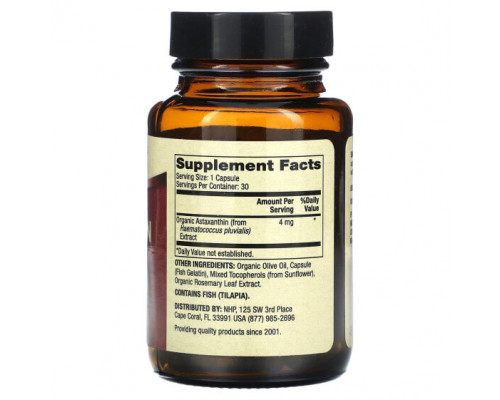 Антиоксиданты Dr. Mercola, Astaxanthin, 4 mg, 30 Capsules Антиоксиданты Dr. Mercola, Astaxanthin, 4 mg, 30 Capsules