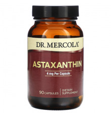 Антиоксиданты Dr. Mercola, Astaxanthin, 4 mg, 90 Capsules