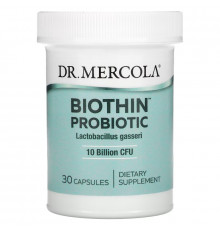 Dr. Mercola, Biothin Probiotic, Lactobacillus Gasseri, 10 Billion CFU, 30 Capsules