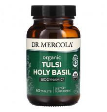 Аюрведа Dr. Mercola, Органический базилик тулси, 60 таблеток