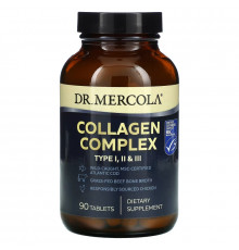 Dr. Mercola, Collagen Complex, Type I, II & III, 90 Tablets