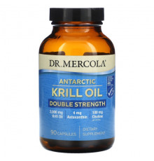 Рыбий жир и Омега 3, 6, 9 Dr. Mercola, Масло антарктического криля, двойного действия, 90 капсул