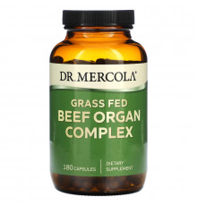 Dr. Mercola, Комплекс говяжьих органов травяного откорма, 180 капсул