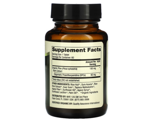 Dr. Mercola, Organic Pine Bark Extract with OPCs, 60 Tablets Dr. Mercola, Organic Pine Bark Extract with OPCs, 60 Tablets