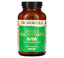 Dr. Mercola Детские жевательные мультивитамины со вкусом фруктов 60 таблеток