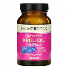 Dr. Mercola Добавки высшего качества масло криля для женщин 90 капсул с жидким содержимым
