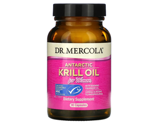 Dr. Mercola Добавки высшего качества масло криля для женщин 90 капсул с жидким содержимым Dr. Mercola Добавки высшего качества масло криля для женщин 90 капсул с жидким содержимым