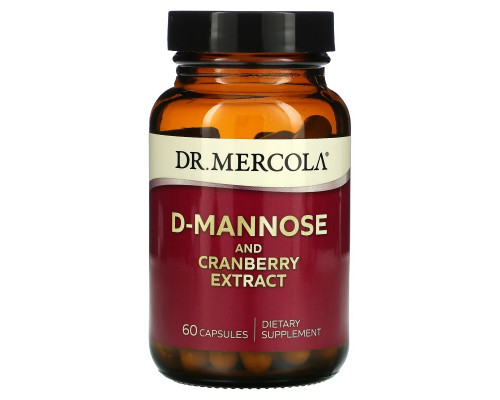 Dr. Mercola, D-Mannose And Cranberry Extract, 60 Capsules Dr. Mercola, D-Mannose And Cranberry Extract, 60 Capsules