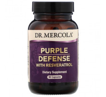 Антиоксиданты Dr. Mercola, Purple Defense с ресвератролом, 90 капсул