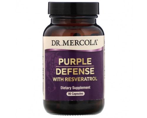 Антиоксиданты Dr. Mercola, Purple Defense с ресвератролом, 90 капсул Антиоксиданты Dr. Mercola, Purple Defense с ресвератролом, 90 капсул