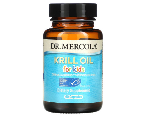 Dr. Mercola Премиум добавки масло криля для детей 60 капсул