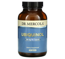 Dr. Mercola, Убихинол, Улучшенная биоактивность CoQ10, 100 мг, 90 Licaps капсул