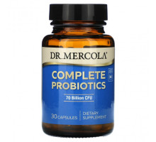 Пребиотики и пробиотики Dr. Mercola, Полные пробиотики, 70 млрд КОЕ, 30 капсул
