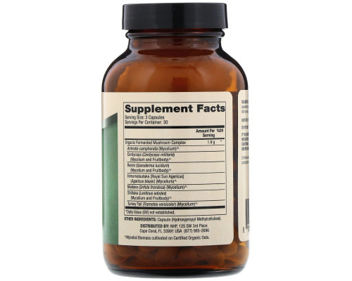 Dr. Mercola Добавки Высшего Качества Вся Еда Грибной Комплекс 90 Капсул Dr. Mercola Добавки Высшего Качества Вся Еда Грибной Комплекс 90 Капсул