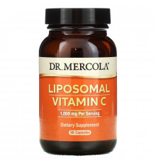 Dr. Mercola, Витамин C в липосомах, 1000 мг, 60 липосомных капсул