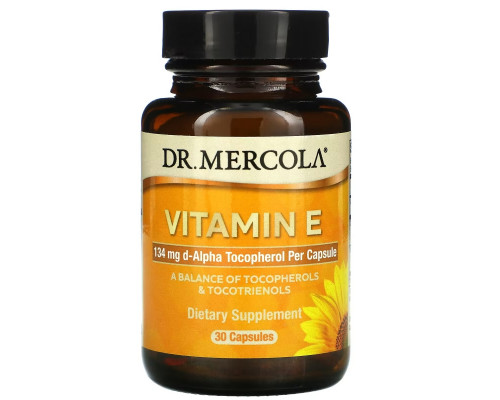 Dr. Mercola, Витамин E, 30 капсул Dr. Mercola, Витамин E, 30 капсул
