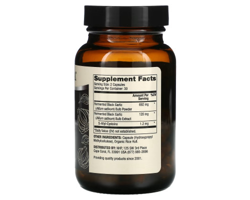 Dr. Mercola, ферментированный черный чеснок, 60 капсул Dr. Mercola, ферментированный черный чеснок, 60 капсул