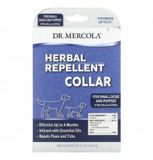 Dr. Mercola, Herbal Repellent Collar, For Small Dogs & Puppies, One Collar, 0.7 oz (19.85 g)