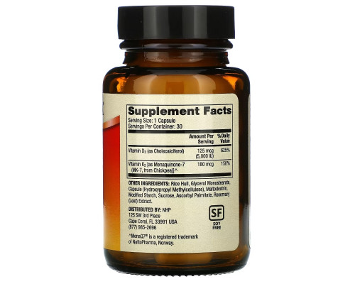 Dr. Mercola, Vitamins D & K2, 30 Capsules Dr. Mercola, Vitamins D & K2, 30 Capsules