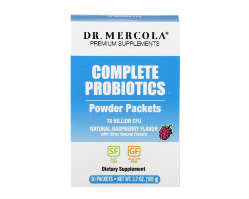Dr. Mercola, Премиальные Добавки, Пакетики С Порошком Пробиотика, Натуральный Ароматизатор Малины, 30 Пакетиков, 0.12 унции (3.5 г) Каждый Dr. Mercola, Премиальные Добавки, Пакетики С Порошком Пробиотика, Натуральный Ароматизатор Малины, 30 Пакетиков, 0.12 унции (3.5 г) Каждый