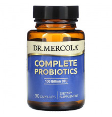 Пребиотики и пробиотики Dr. Mercola, Complete Probiotics, 100 Billion CFU, 30 Capsules
