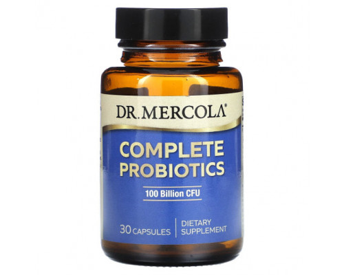 Пребиотики и пробиотики Dr. Mercola, Complete Probiotics, 100 Billion CFU, 30 Capsules Пребиотики и пробиотики Dr. Mercola, Complete Probiotics, 100 Billion CFU, 30 Capsules