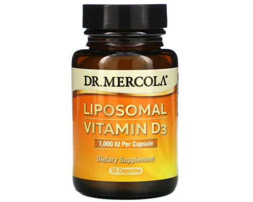 Dr. Mercola, Premium Supplements, Liposomal Vitamin D, 1,000 IU, 30 Capsules