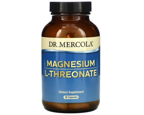 Dr. Mercola, Премиум Добавки , L-Треонат магния, 90 капсул Dr. Mercola, Премиум Добавки , L-Треонат магния, 90 капсул