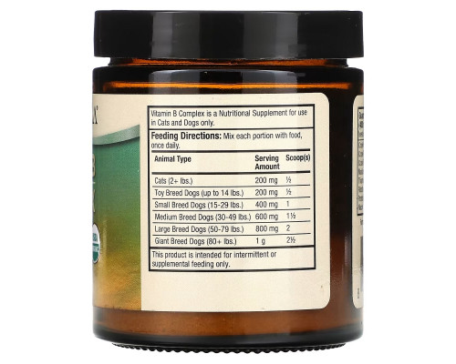 Dr. Mercola, Комплекс витаминов B, для кошек и собак, 0,84 унции (24 г) Dr. Mercola, Комплекс витаминов B, для кошек и собак, 0,84 унции (24 г)