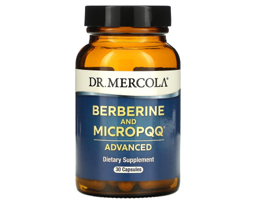 Dr. Mercola, Передовые берберин и MicroPQQ, 30 капсул Dr. Mercola, Передовые берберин и MicroPQQ, 30 капсул